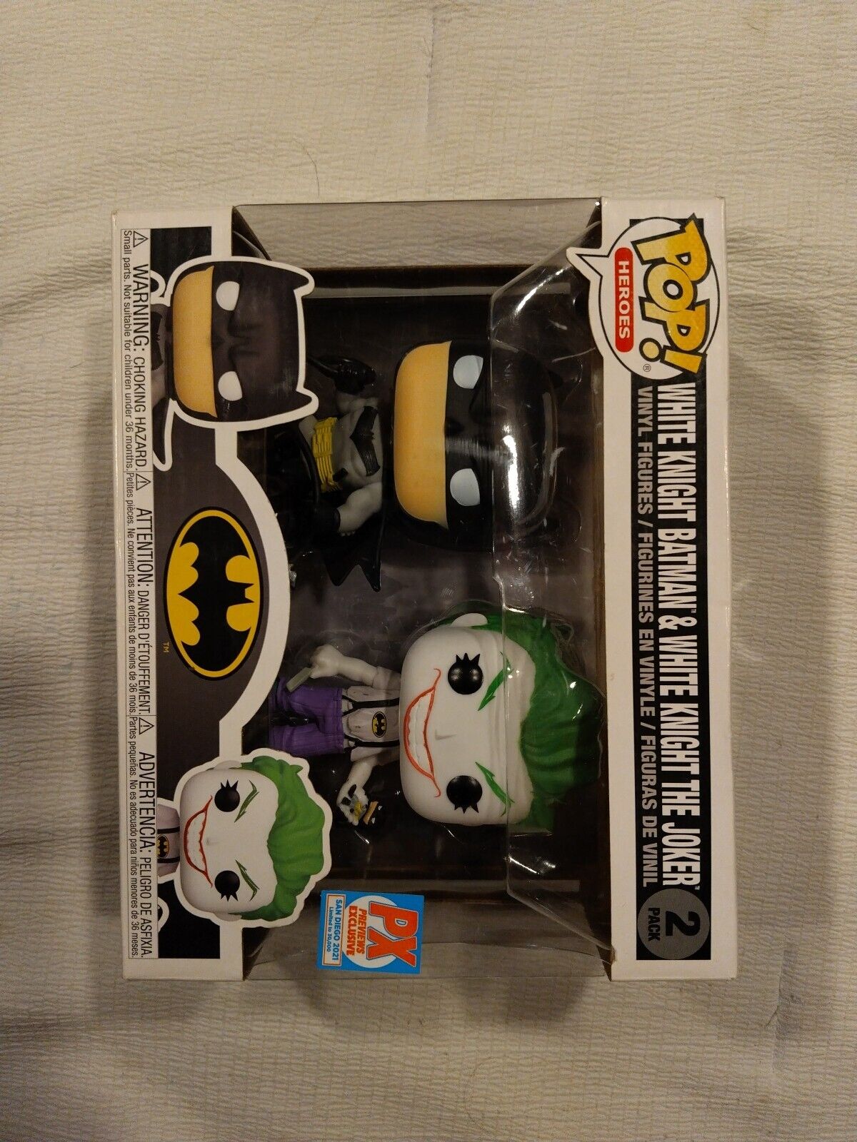 Funko Pop Vinyl: DC Comics - White Knight Batman & White Knight the Joker -...