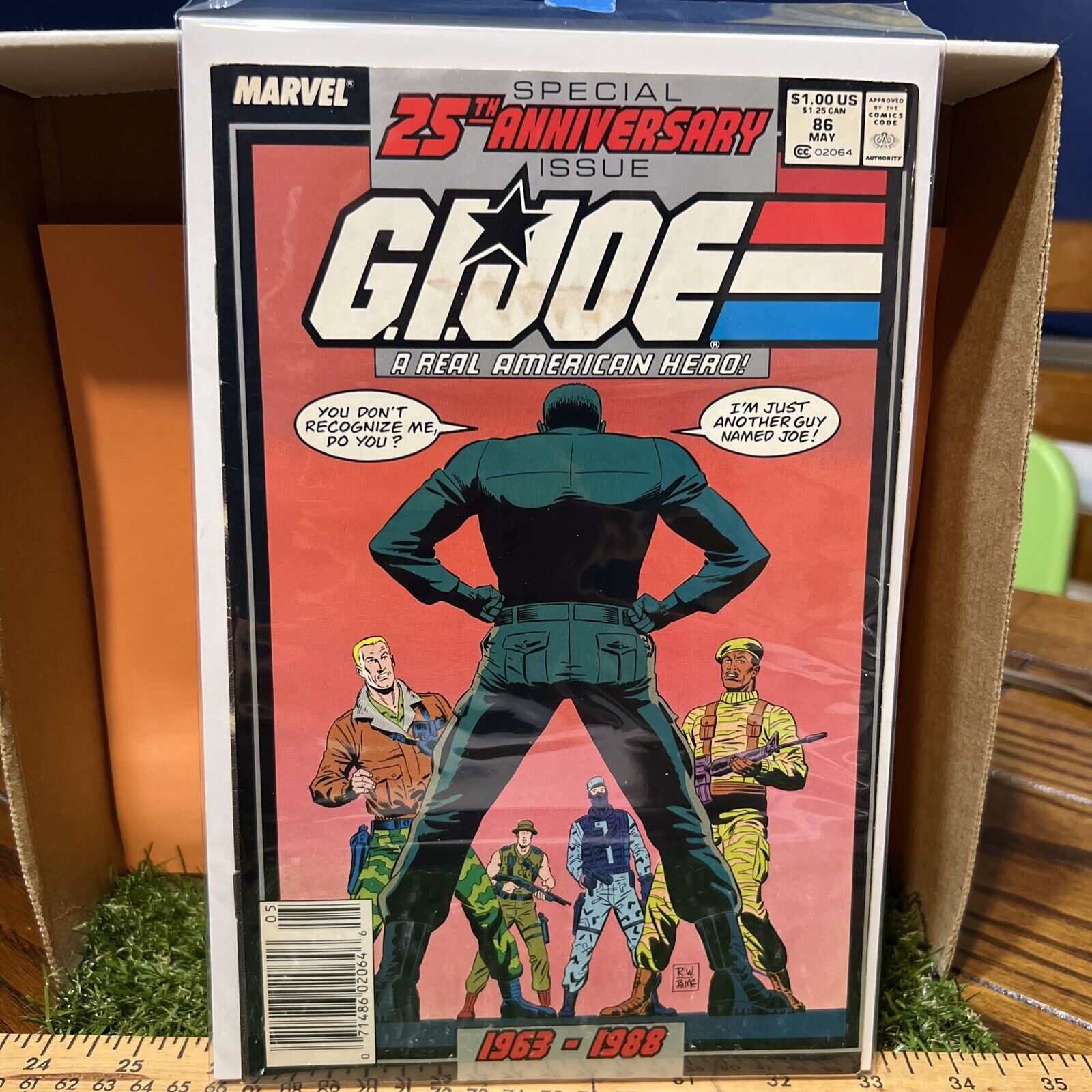 Marvel Comic - GI Joe 25th Anniversary #86 1963-1988 Duke/Stalker Key Issue