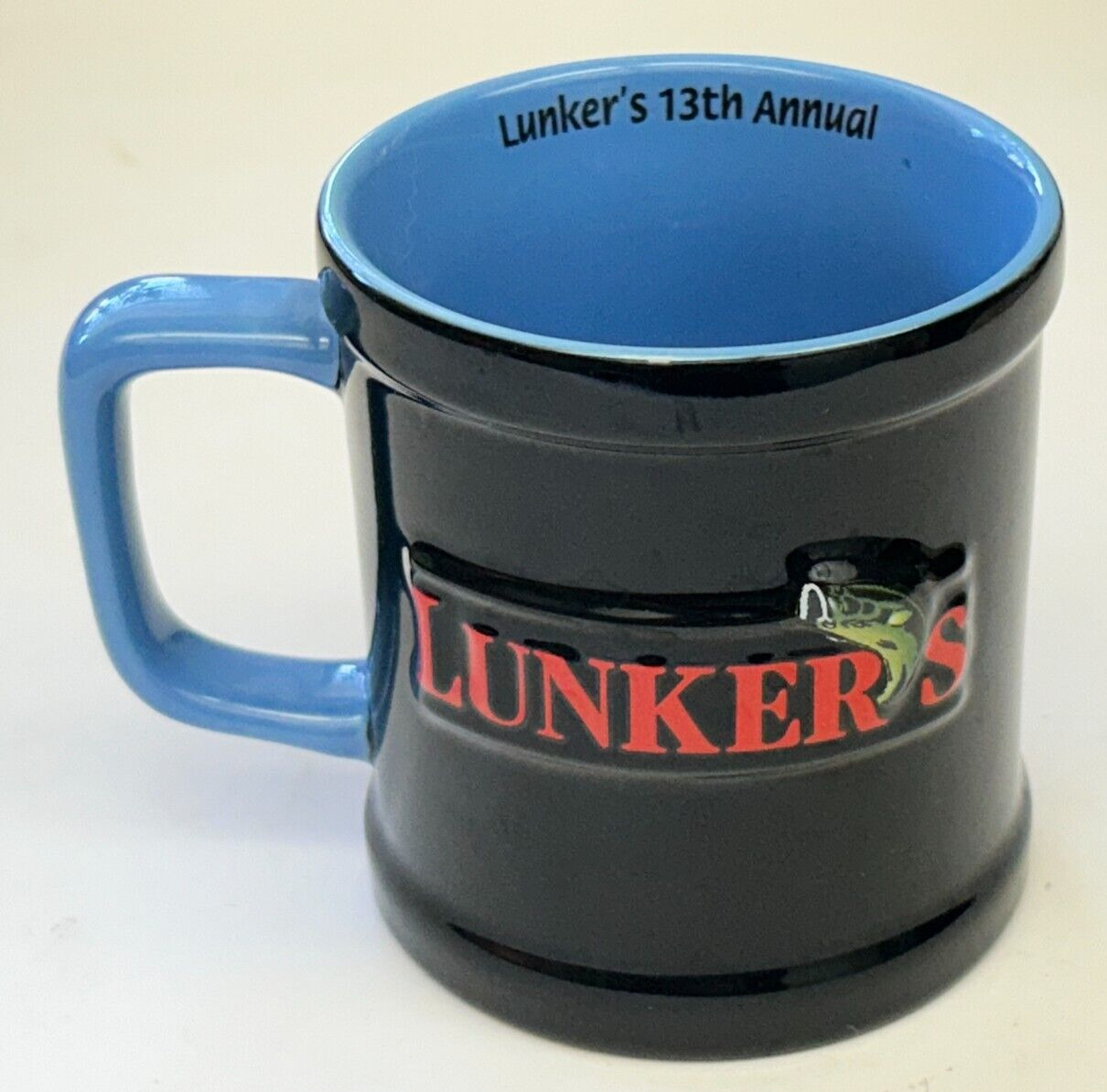 RARE Lunker\'s 13th Annual Fishing Extravaganza Coffee Mug Cup 3D