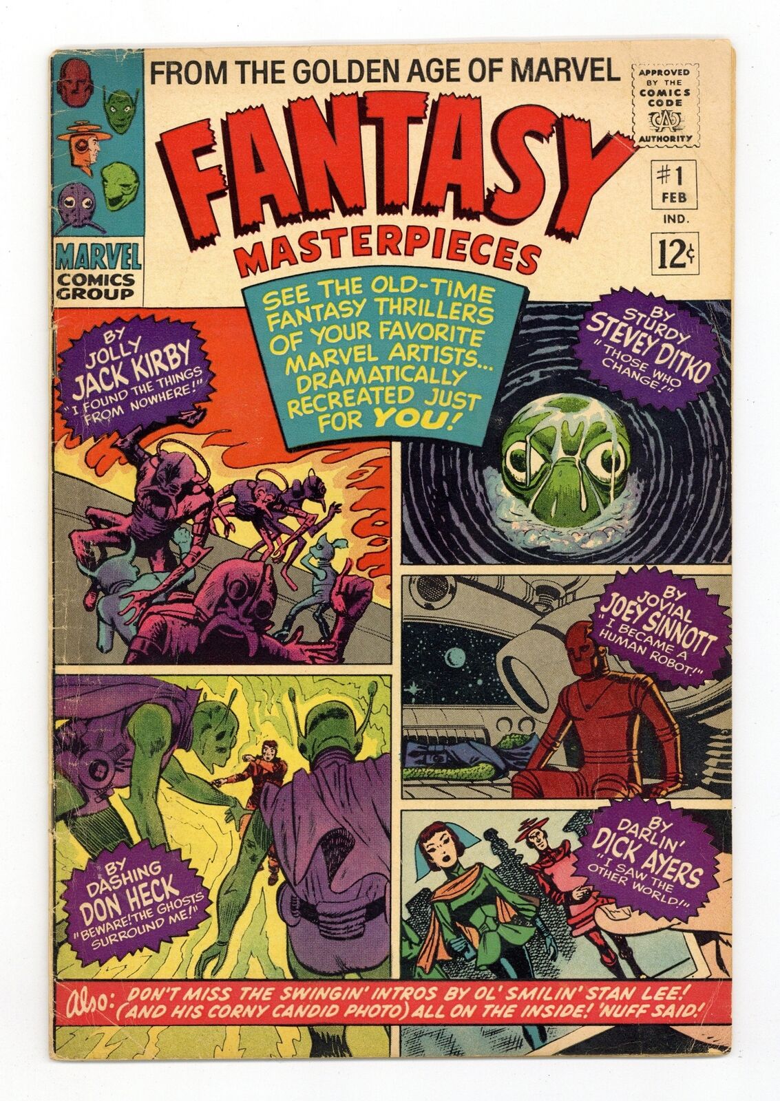 Fantasy Masterpieces #1 VG- 3.5 1966
