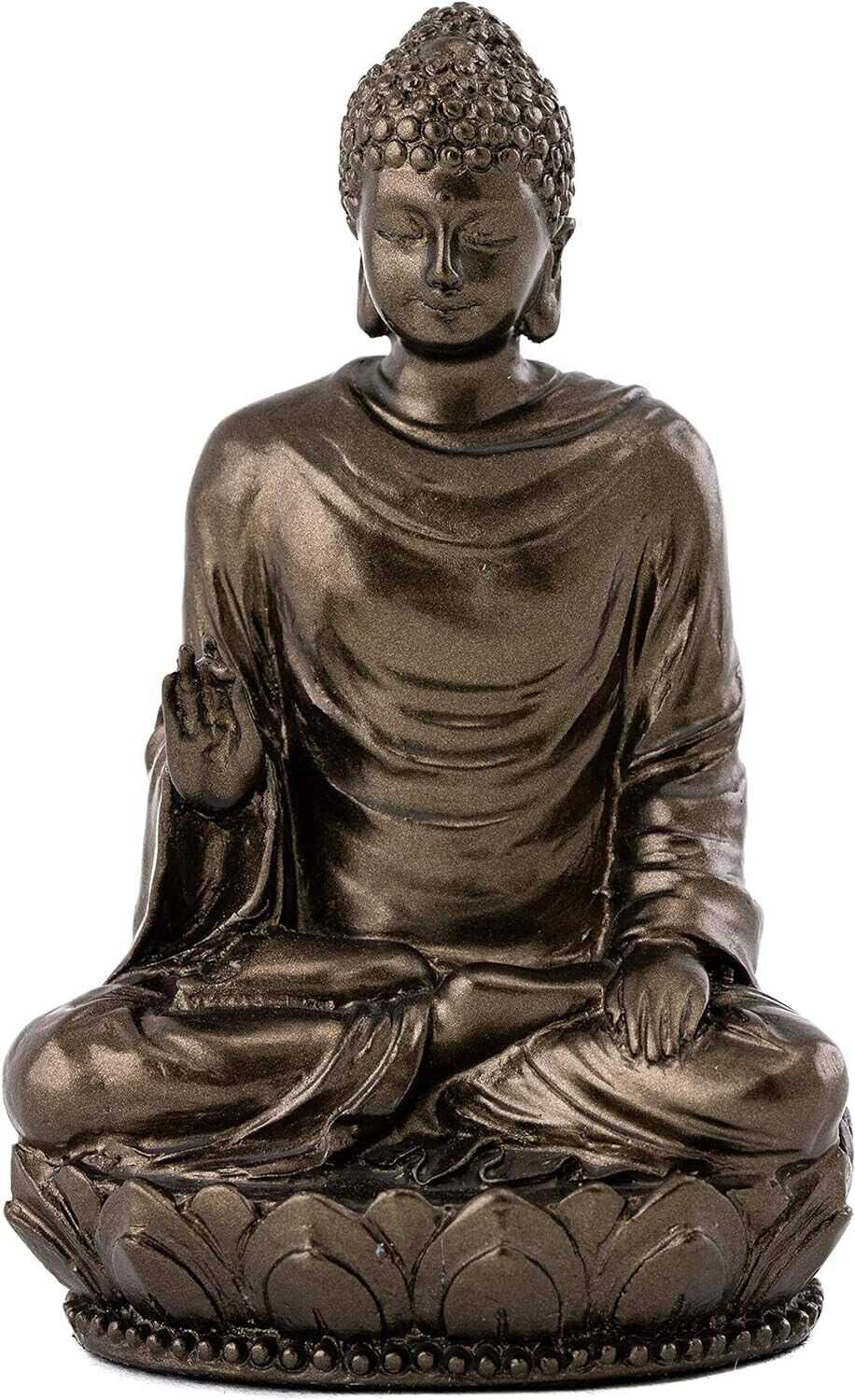 3 Inch Shakyamuni Buddha Mini Statue Figurine Bronze Finish Enlightened One 1919
