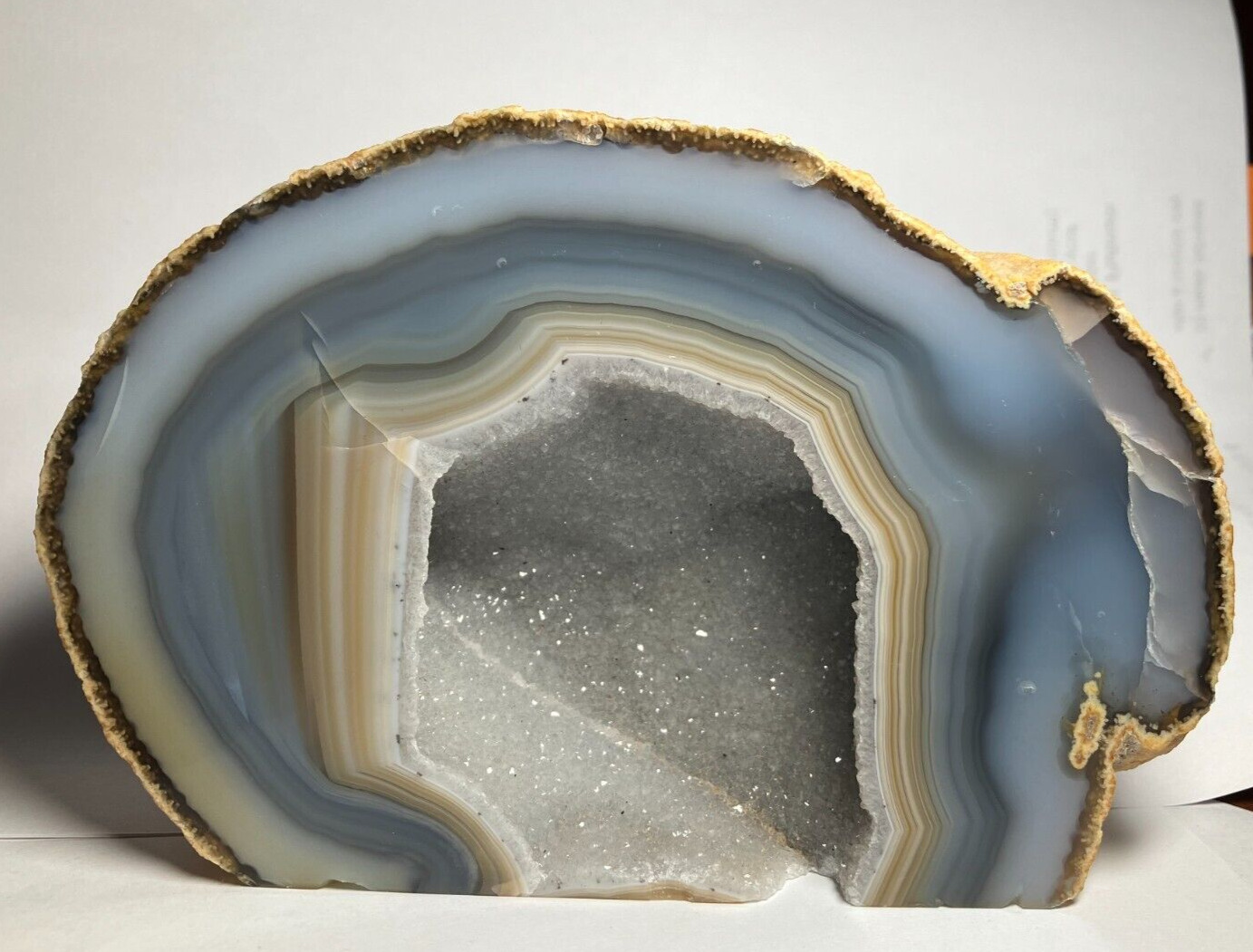 2.92 Lb. Agate Geode with Quartz Cavern