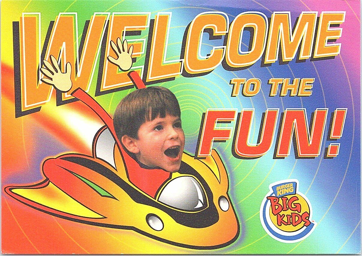 Advertising PC Burger King Kids Club Birthday Celebration 2001