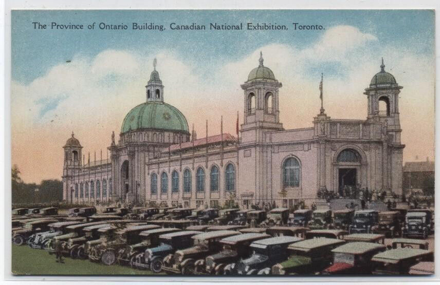 ONTARIO BUILDING~CANADIAN NATIONAL EXHIBITION~TORONTO POSTCARD