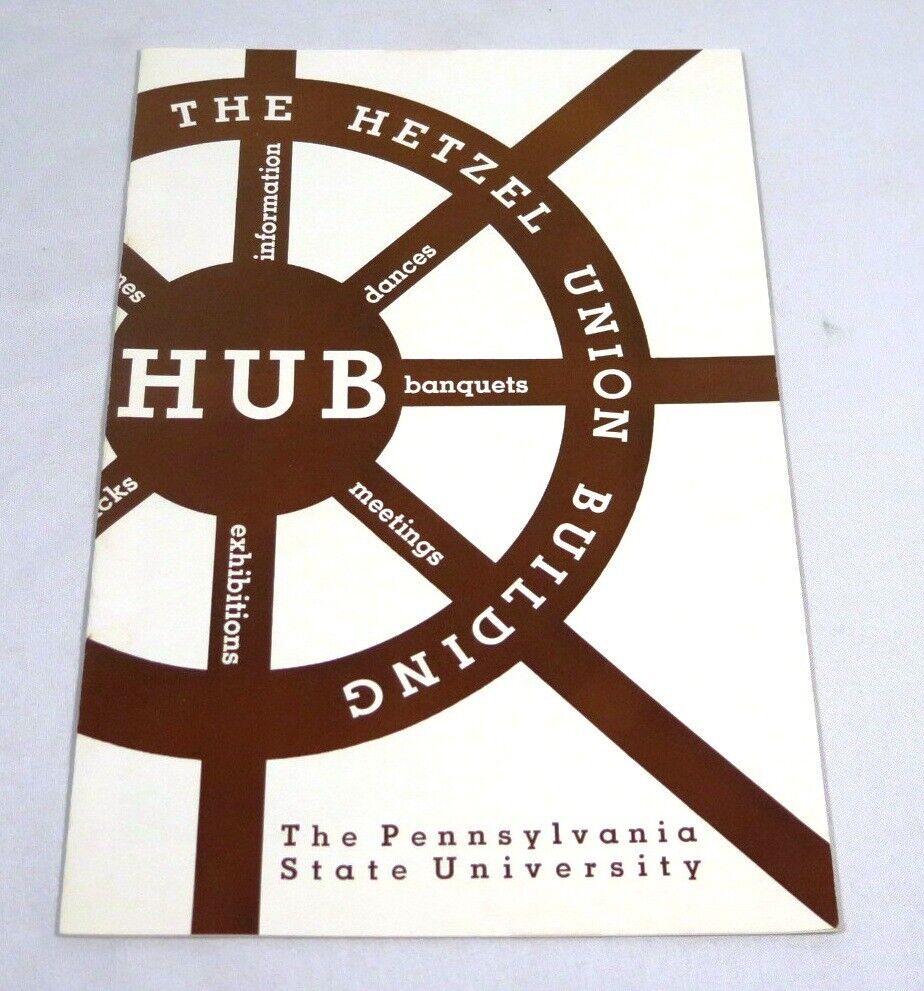 vintage The Hetzel Union Building Penn State University booklet