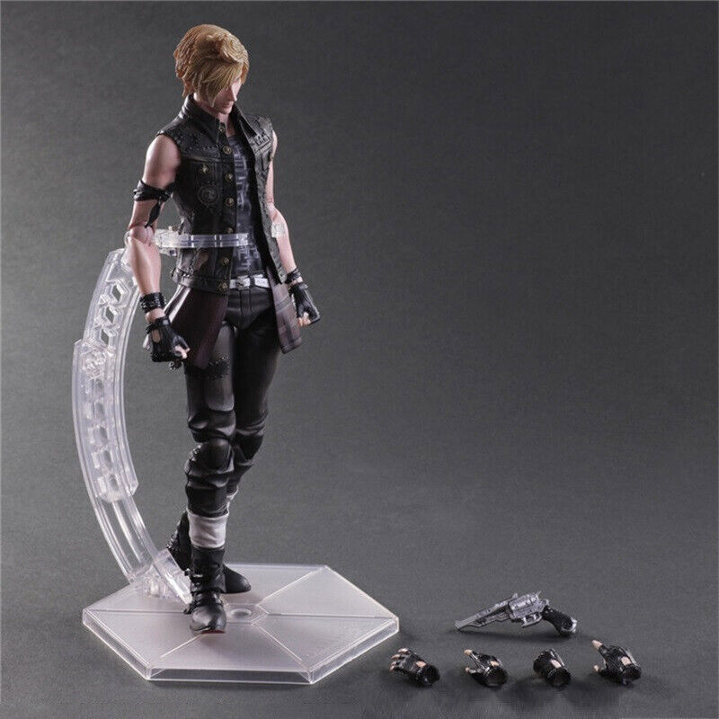 11in Play Arts Final Fantasy15 Prompto Argentum Action Figure PVC Model Toy Gift