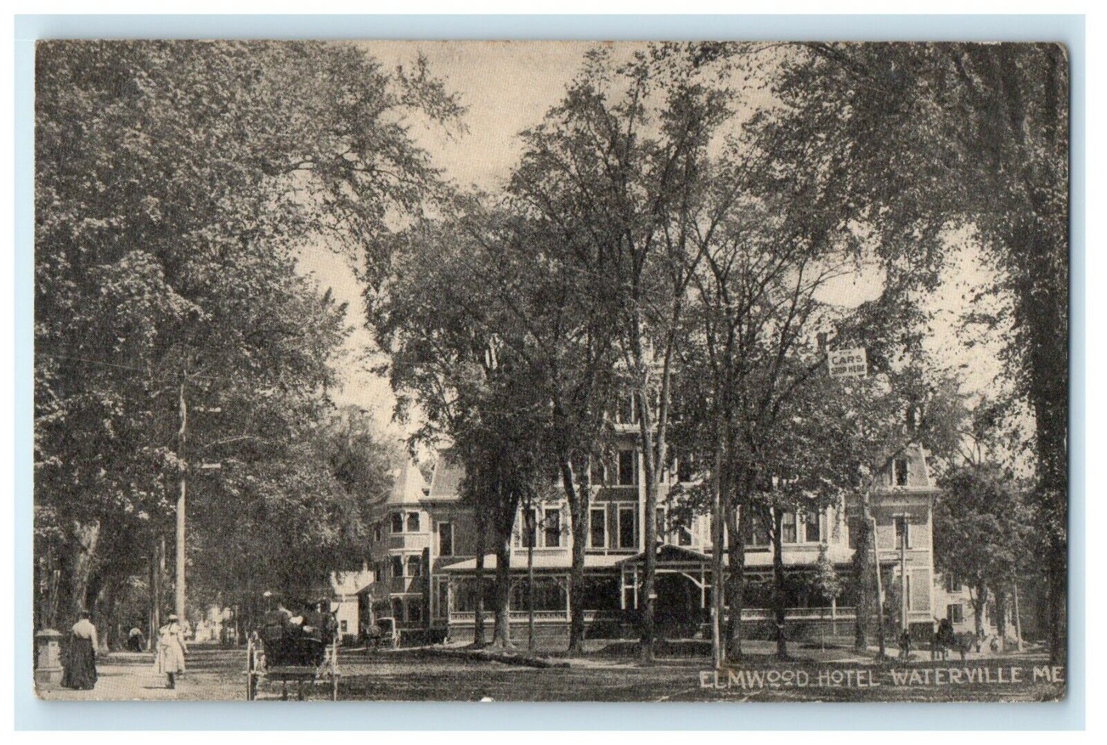 c1905 The Elmwood Hotel Waterville Maine ME Unposted Antique Postcard