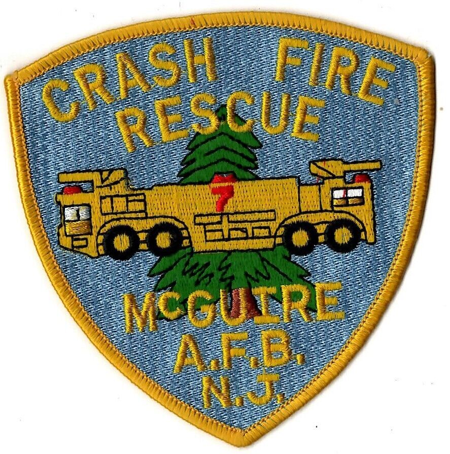 USAF McGUIRE AIR FORCE BASE FIRE DEPARTMENT MILITARY PATCH