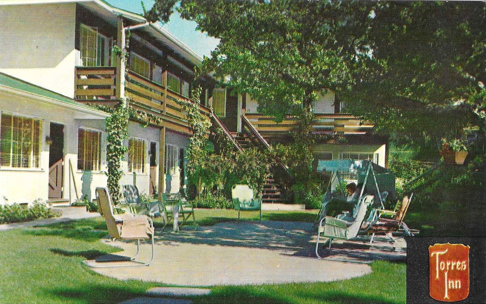 Vintage California Chrome Postcard Carmel By The Sea Torres Inn Motor Hotel