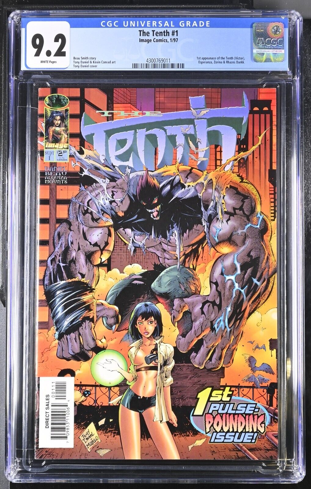 The Tenth #1 1/97 Image Comics CGC 9.2 White Pages POP 14