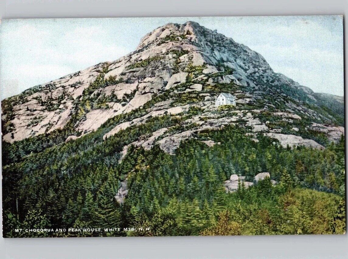 c1915 Mt Chocorua & Peak House White Mts Mountains New Hampshire NH Postcard