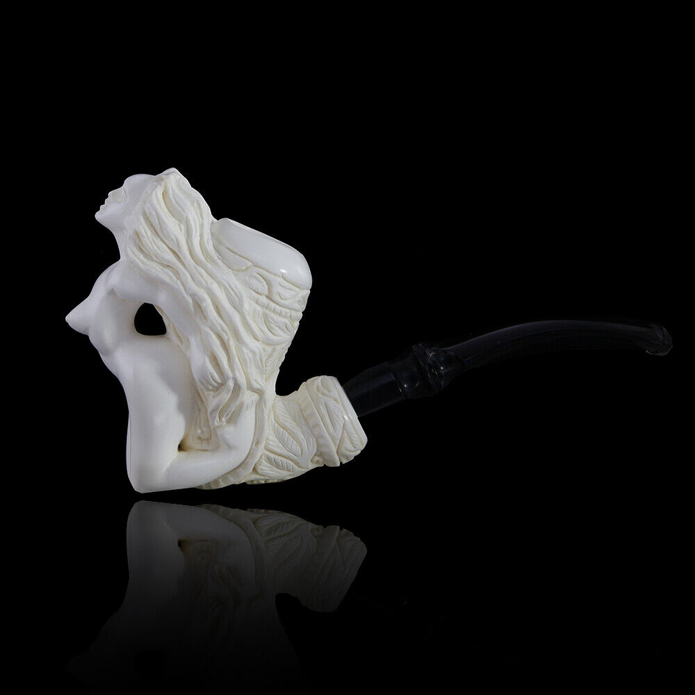 Naked Lady Meerschaum Pipe hand carved, smoking pipe tobacco pfeife with case