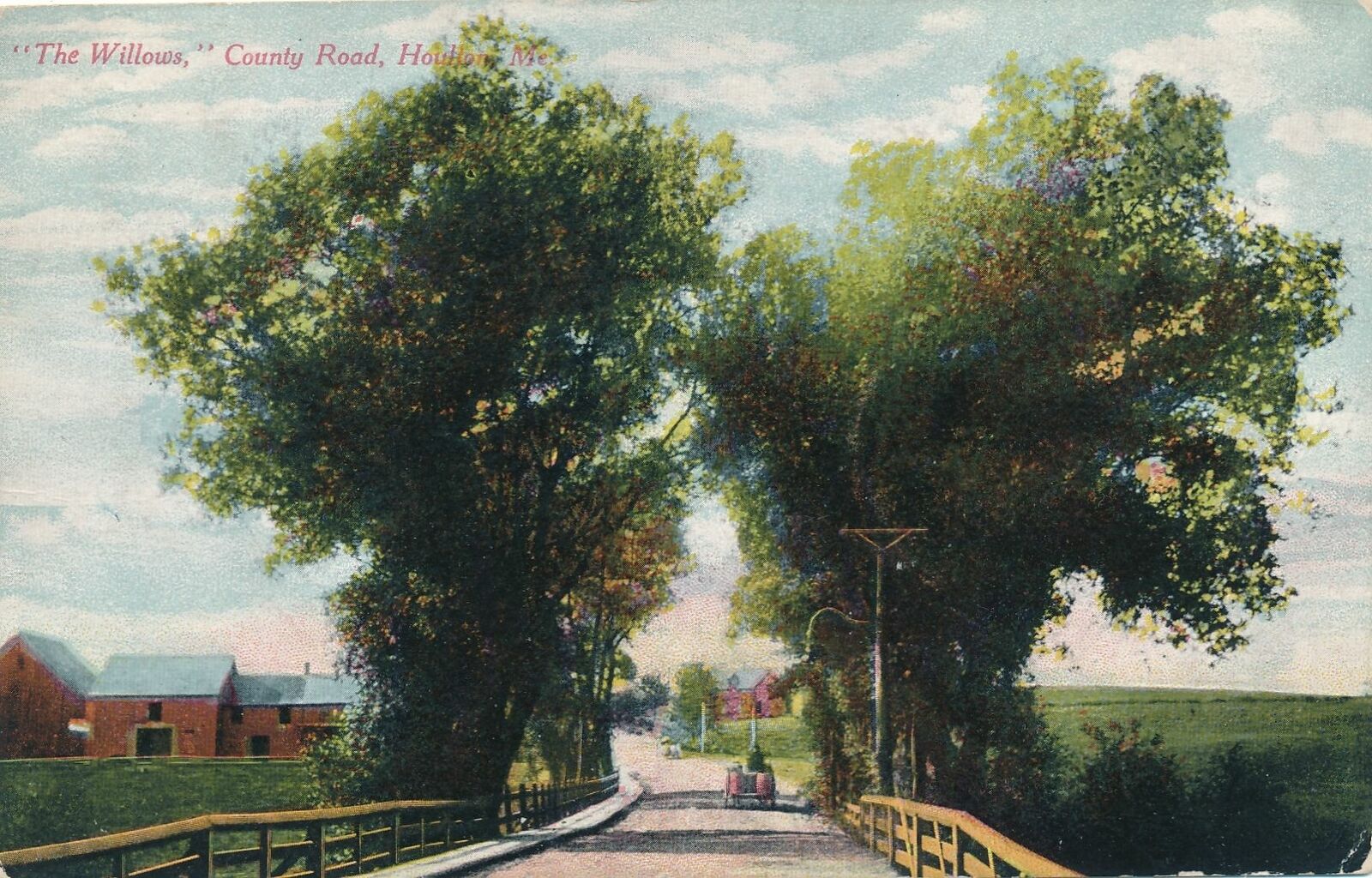 HOULTON ME - The Willows County Road - 1910