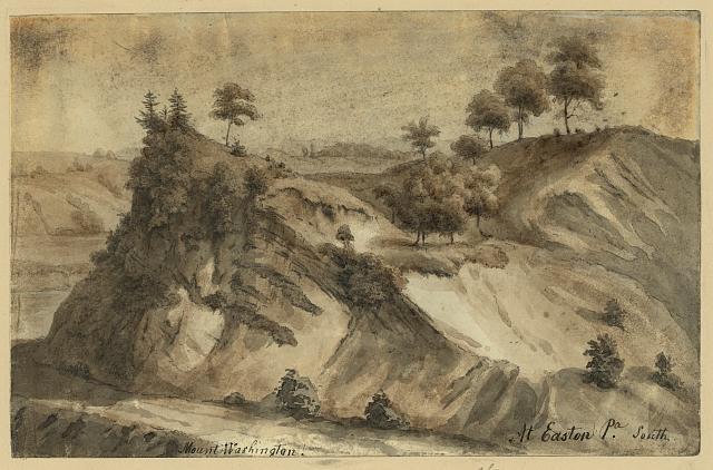 Mount Washington,Easton,Pennsylvania,Landscape,Augustus Kollner,c1844,Nature
