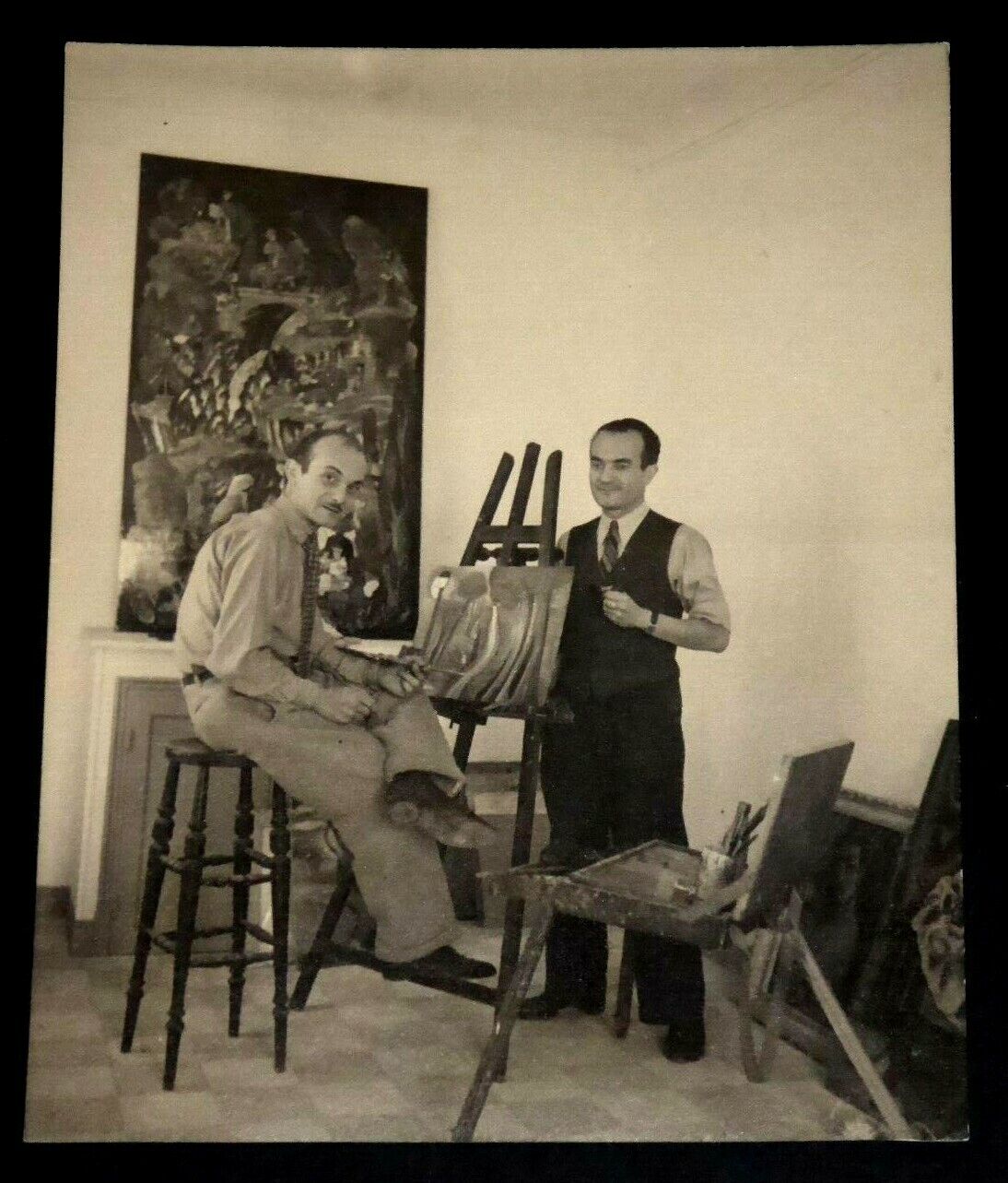 MOLNÉ Luis and HIS BROTHER VIDAL Ignace - ORIGINAL PHOTOGRAPH, 1941