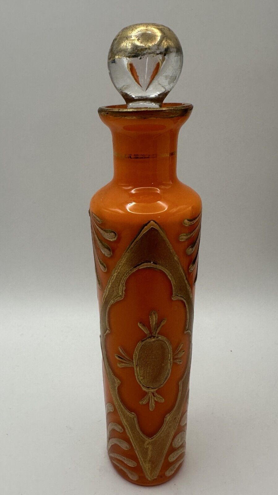 Vintage 1920's Ahmed Soliman Cairo PERFUME KING Art Deco Bottle Case Glass Label