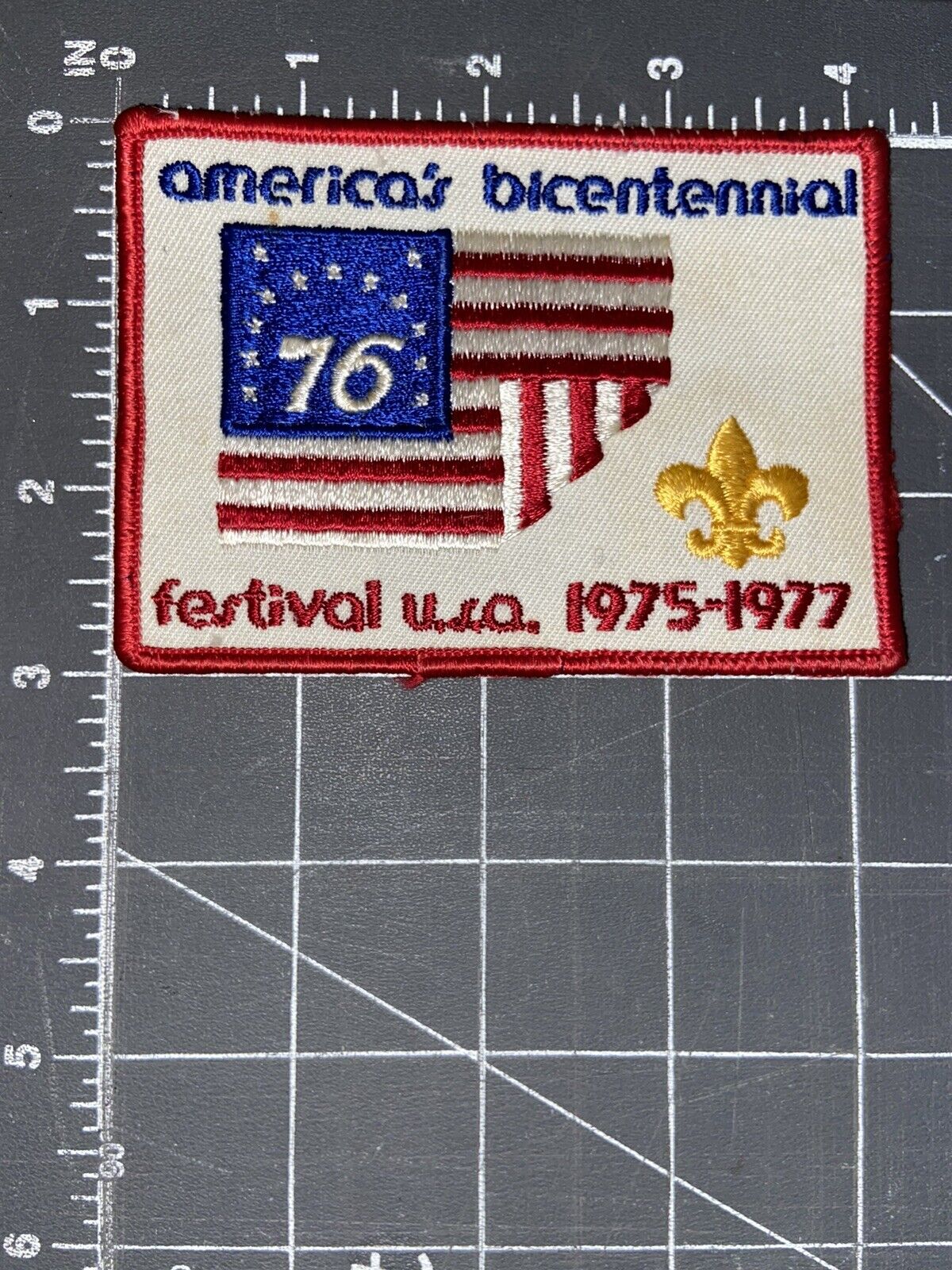 Vintage America’s Bicentennial Festival USA 1975-1977 Patch 1776 1976 Boy Scouts