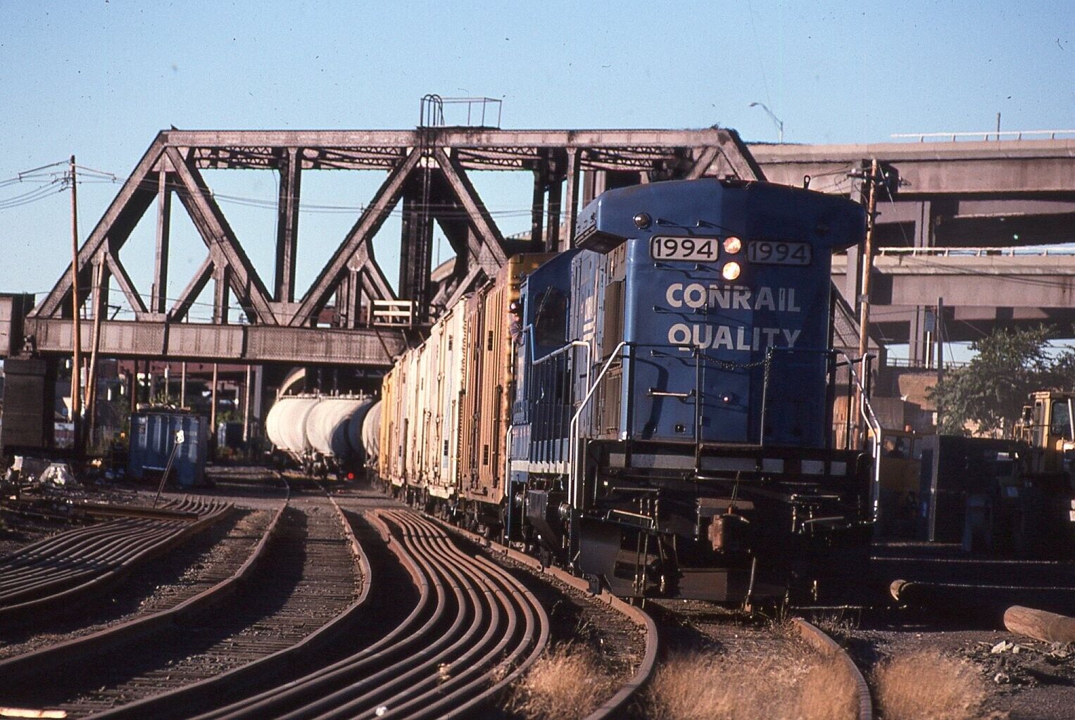 Original Train Slide Conrail WABP-10  #1994  09/1995 Somerville MA #36