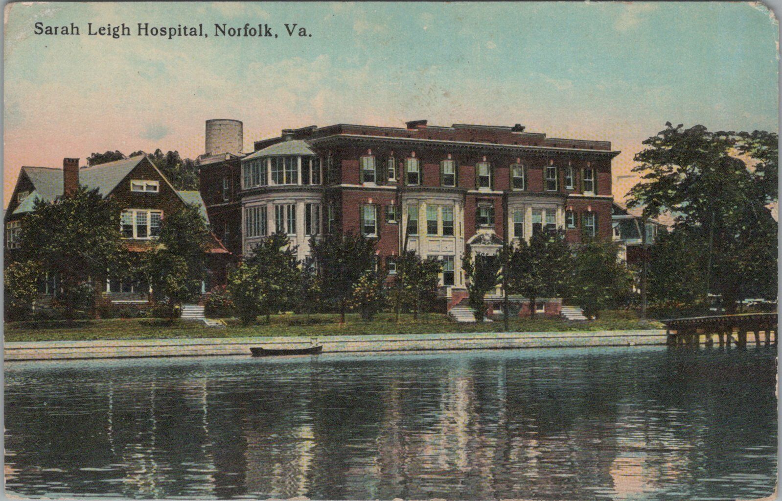 Postcard Sara Leigh Hospital Norfolk VA Virginia 