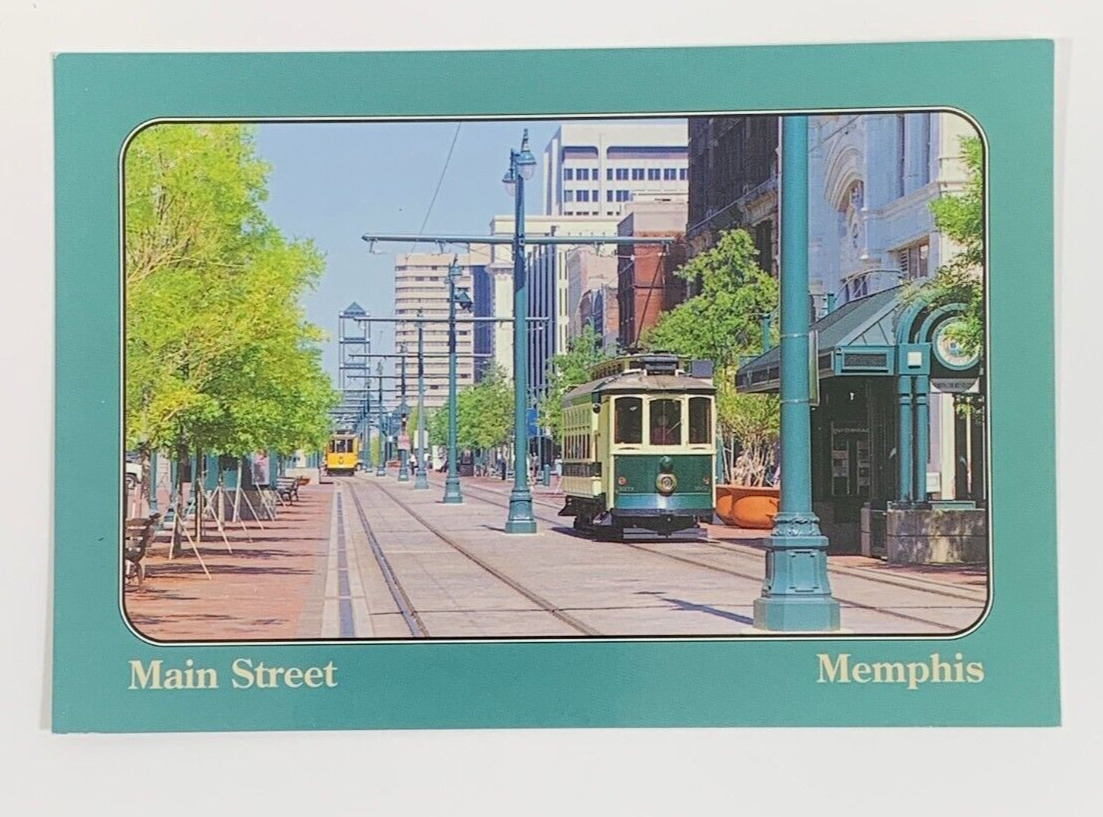 Main Street Memphis Tennessee Postcard Vintage 1993