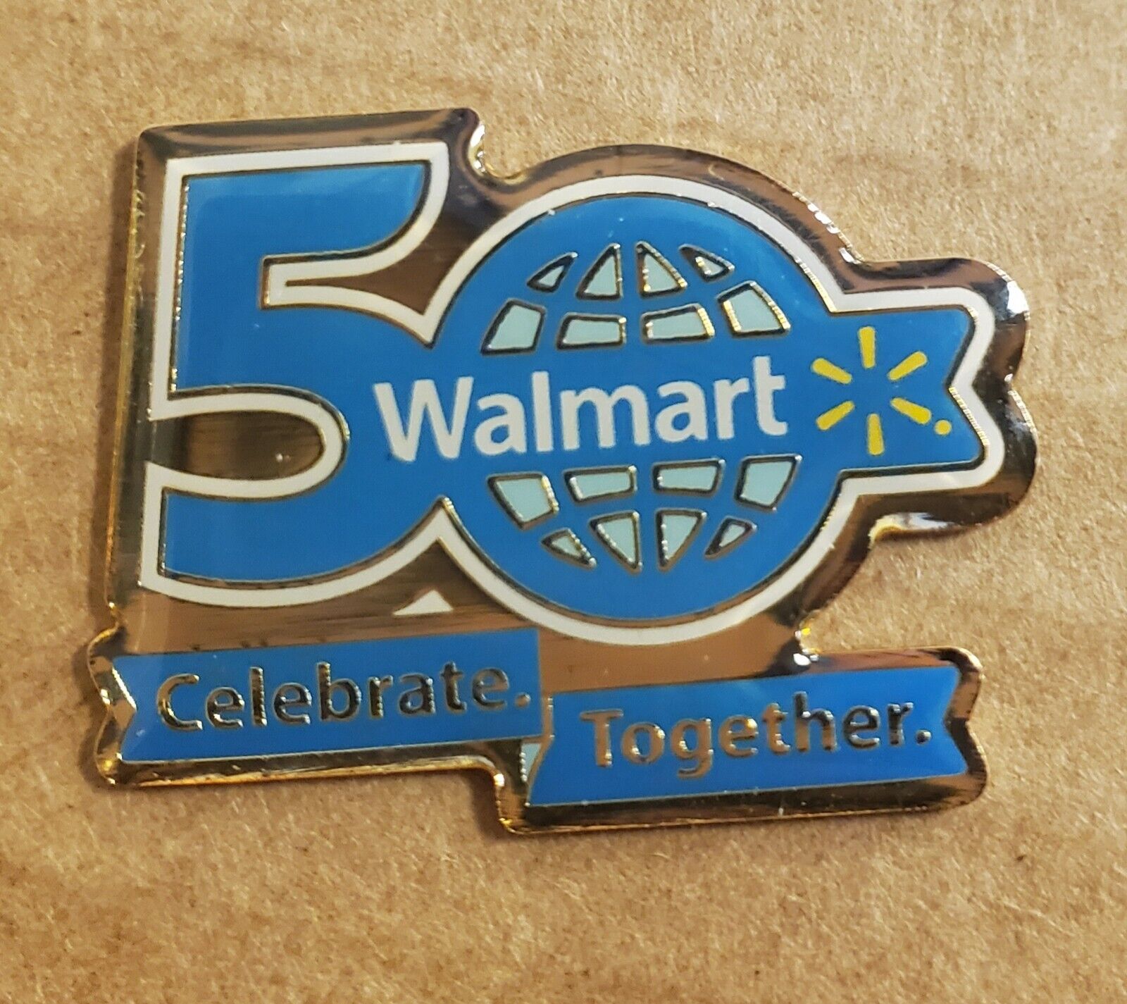Walmart Hogeye 50 Years Celebrate Together 2011 Enamel Hat Lapel Pin