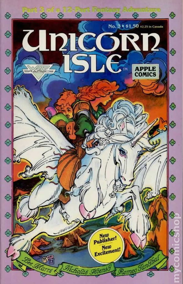 Unicorn Isle #3 FN 1986 Stock Image
