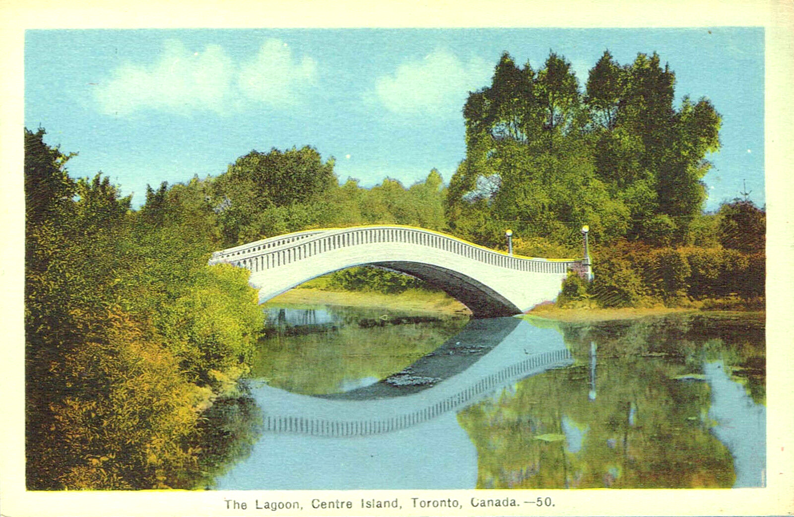 Vintage Centre Island Lagoon Toronto Ontario Canada Postcard New