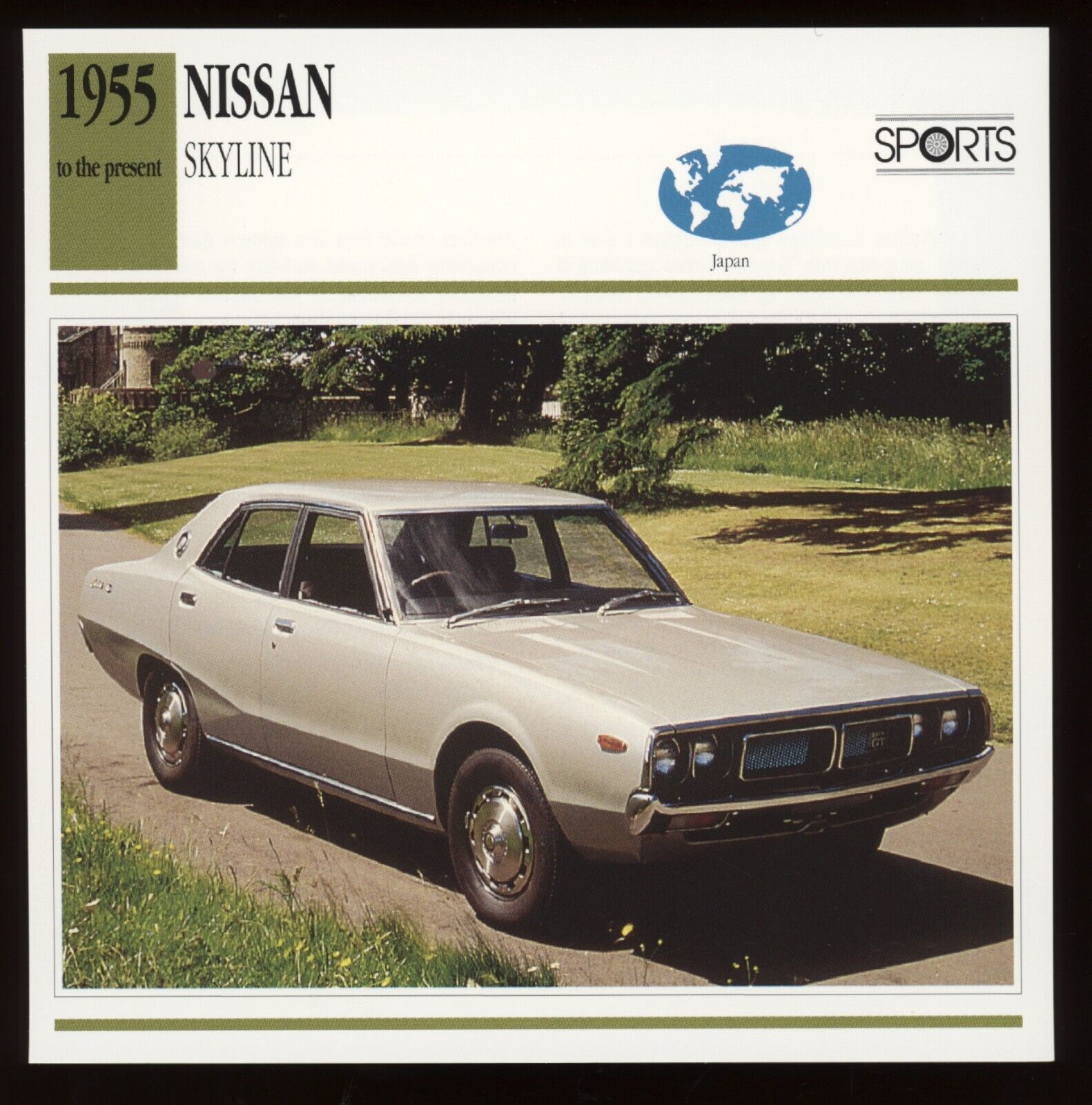 1955-  Nissan Skyline  Classic Cars Card