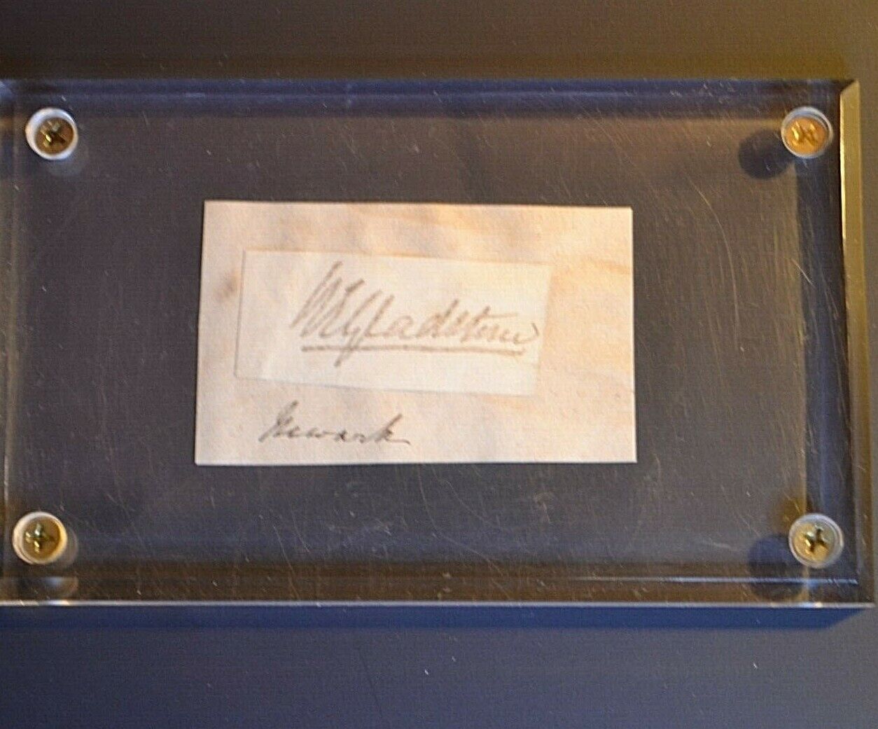 Signature - William Ewart Gladstone 1809-1898 Brittain MP Politician Oxford sec