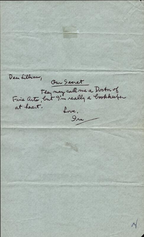 IRA GERSHWIN - AUTOGRAPH LETTER SIGNED