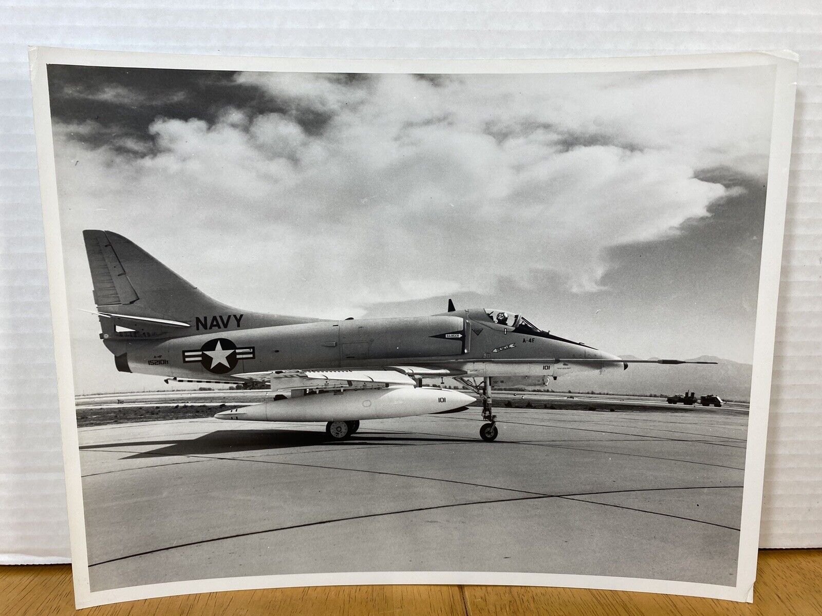 DOUGLAS A-4 SKYHAWK NAVY JET. Vintage Photo Print.