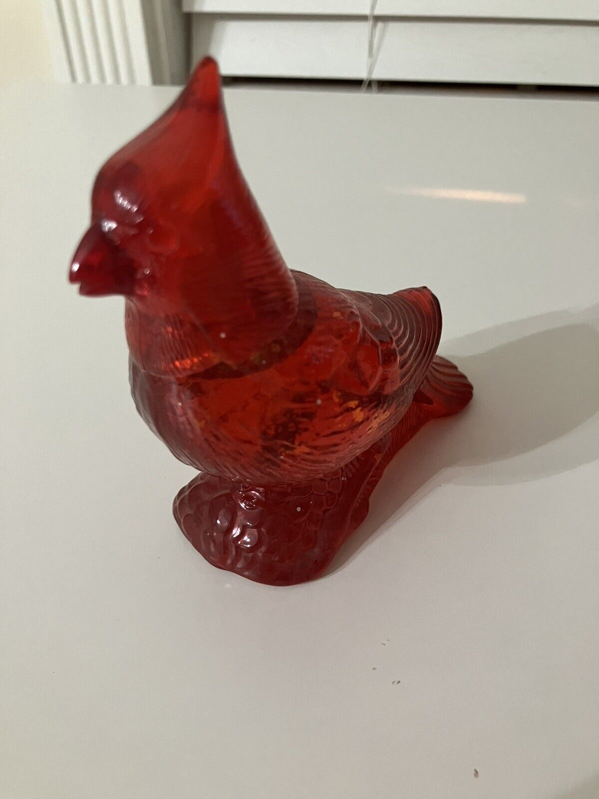 Avon Red Cardinal Shaped Charisma Cologne Decanter / Bottle Vintage 1970s