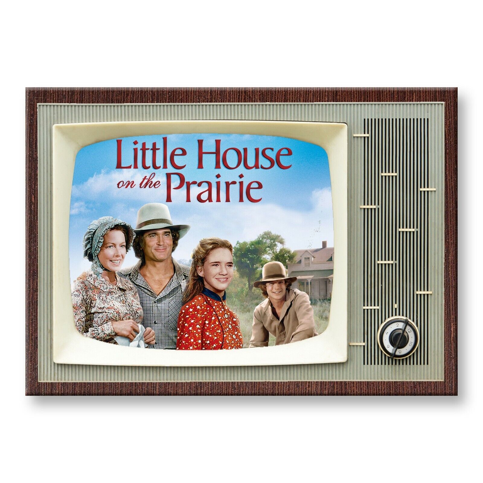 LITTLE HOUSE ON THE PRAIRIE TV Classic TV 3.5 inches x 2.5 inches FRIDGE MAGNET