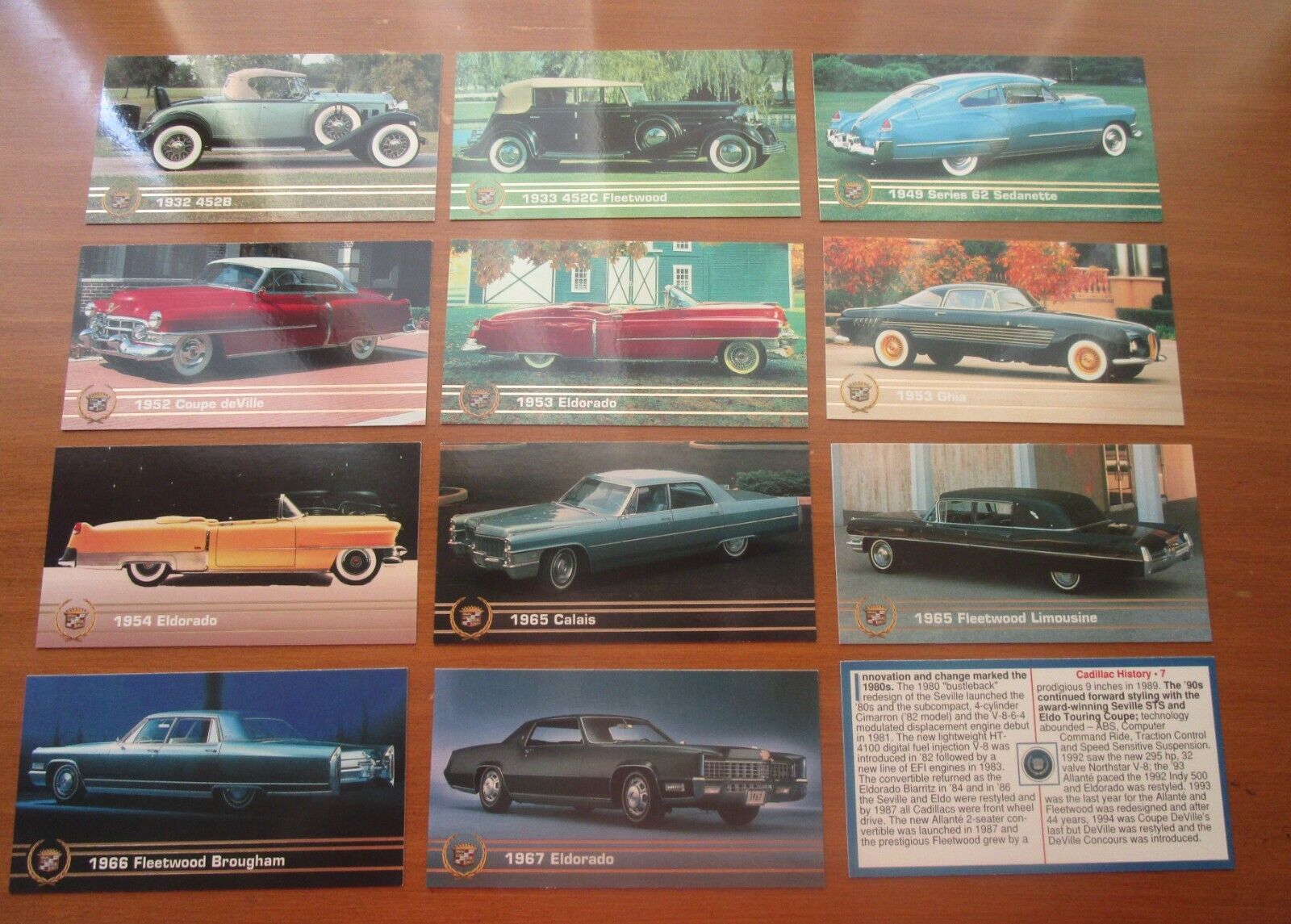 1994 CAR & DRIVER PRESENTS   CADILLAC COLLECTION   LOT OF 12