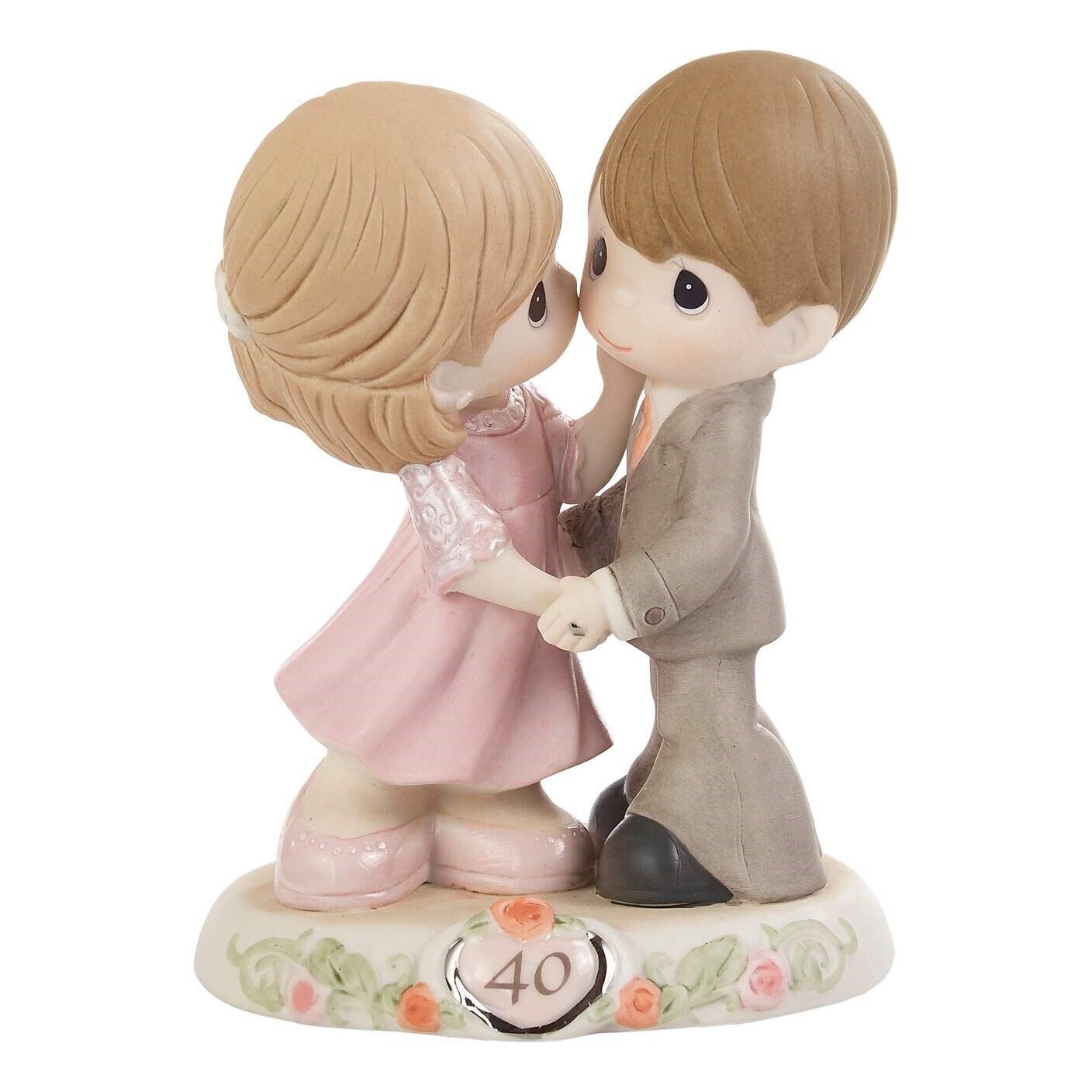 Precious Moment Figurine 40th Wedding Anniversary Couple Dancing 113008