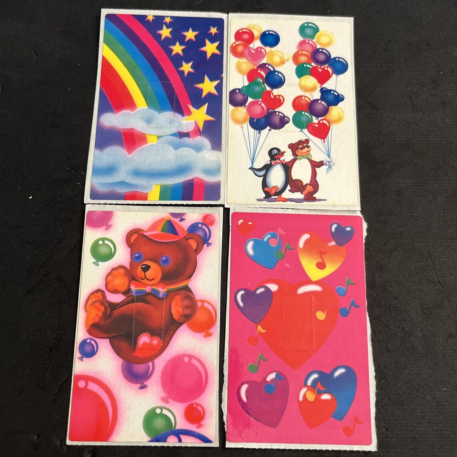 Lot Of 4 Vintage 80’s LISA FRANK Switchplate Stickers