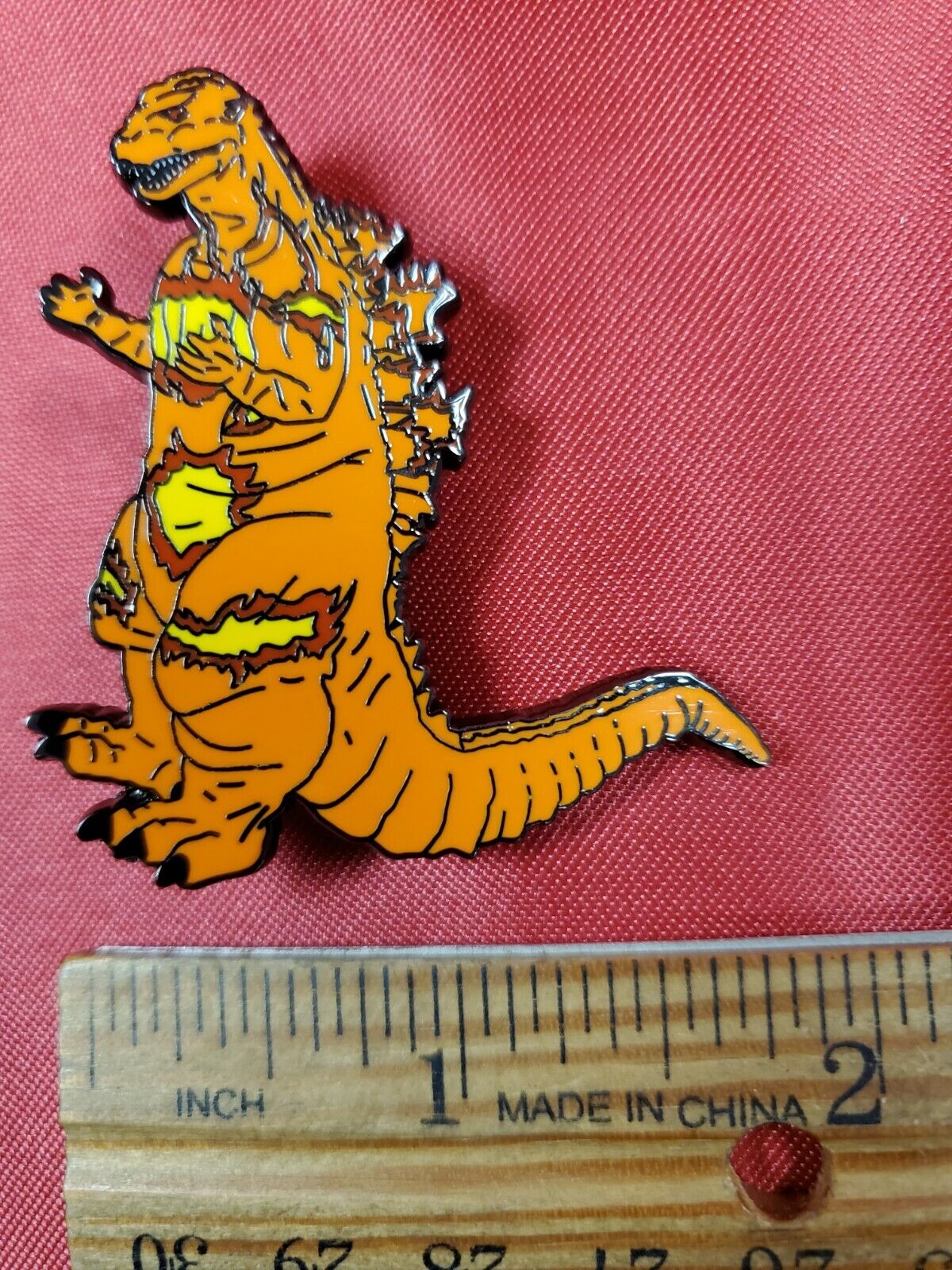 Fire Godzilla  - Metal Enamel Pin 