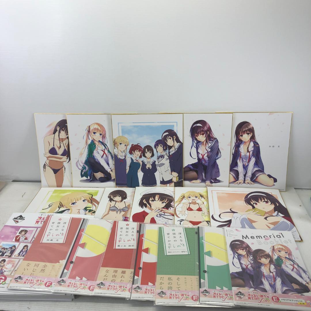 Saekano How to Raise a Boring Girlfriend Goods lot of 17 Shikishi Poster Eriri