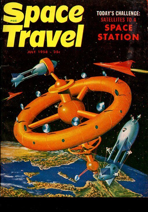 Edmond Hamilton Space Travel Magazine July 1958 M740