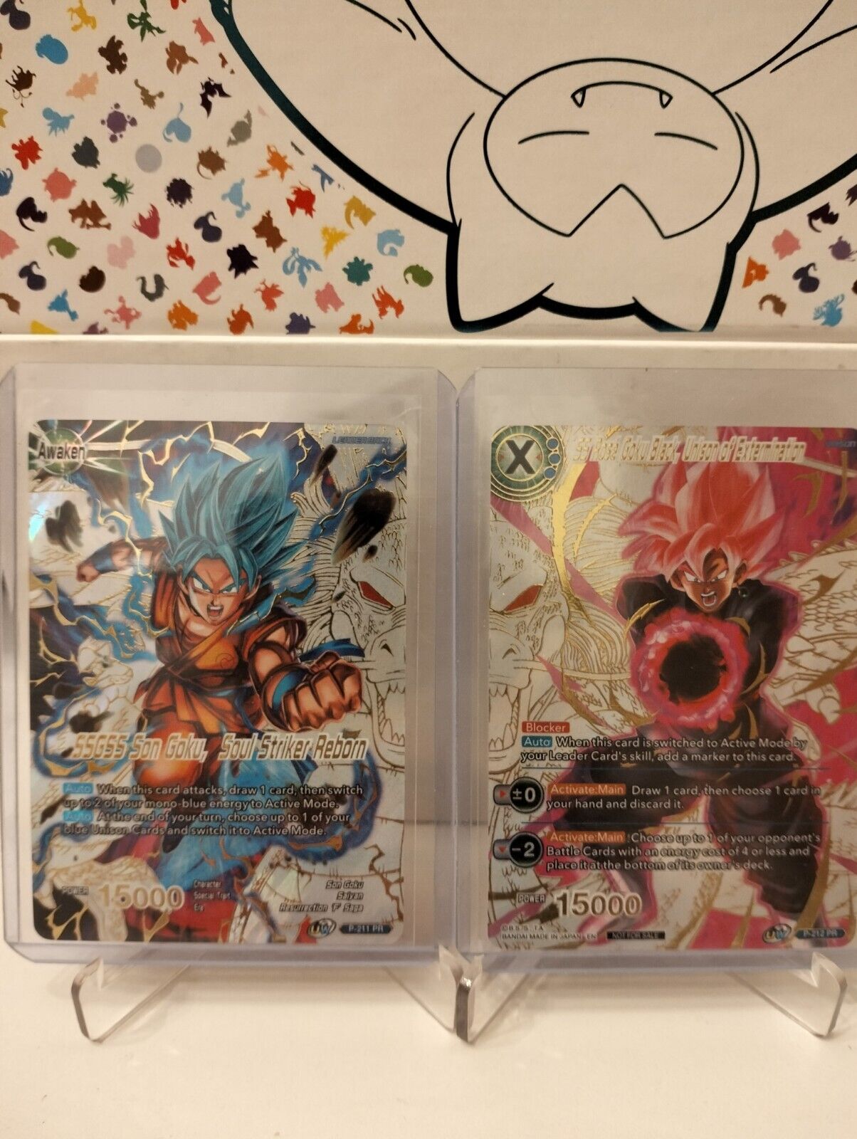 SSGSS Son Goku and Ss Rose Goku Black Promo P-212 PR and P-211 PR - Dragon Ball