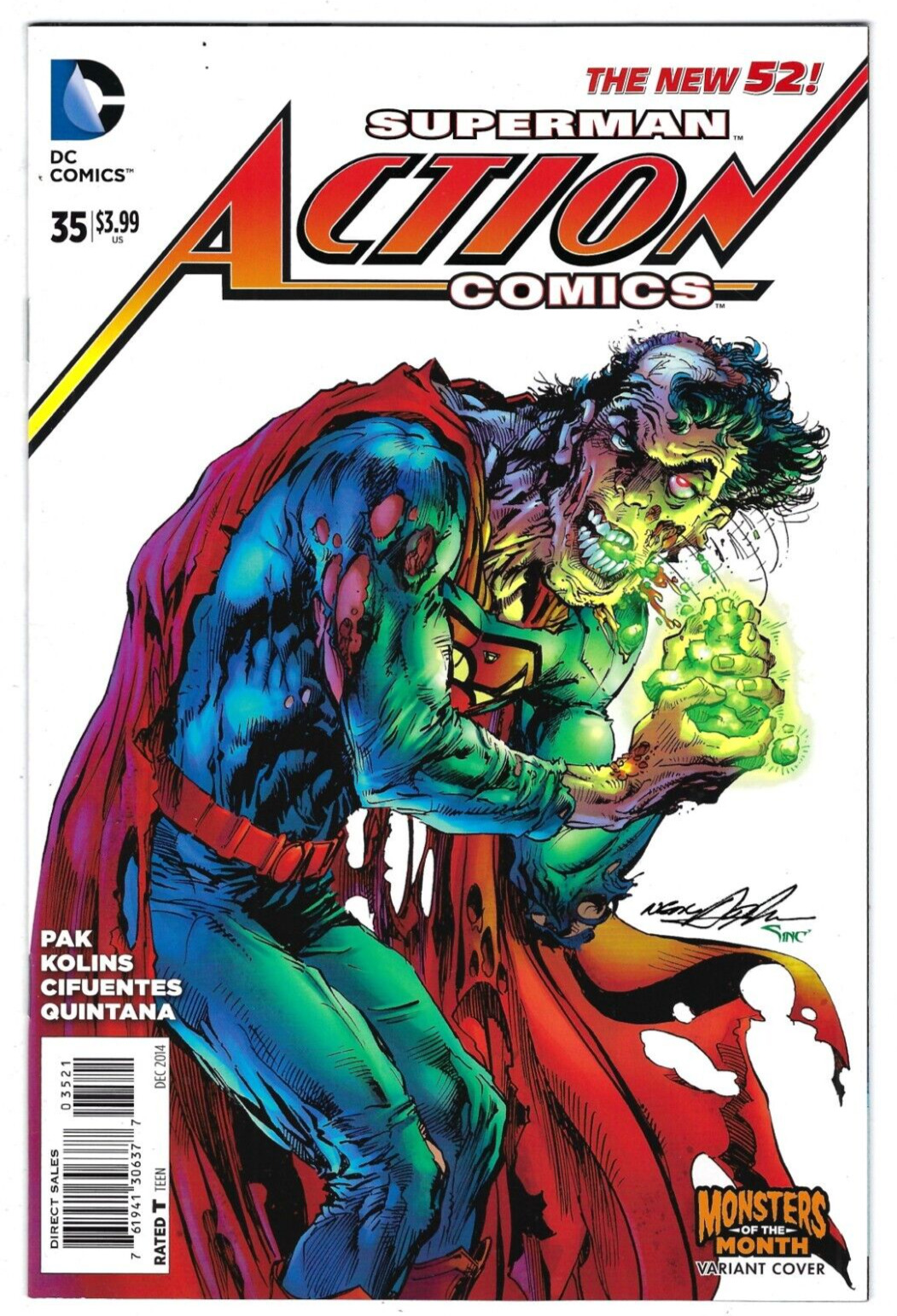 DC Comics Superman ACTION COMICS #35 first printing Neal Adams Monsters variant