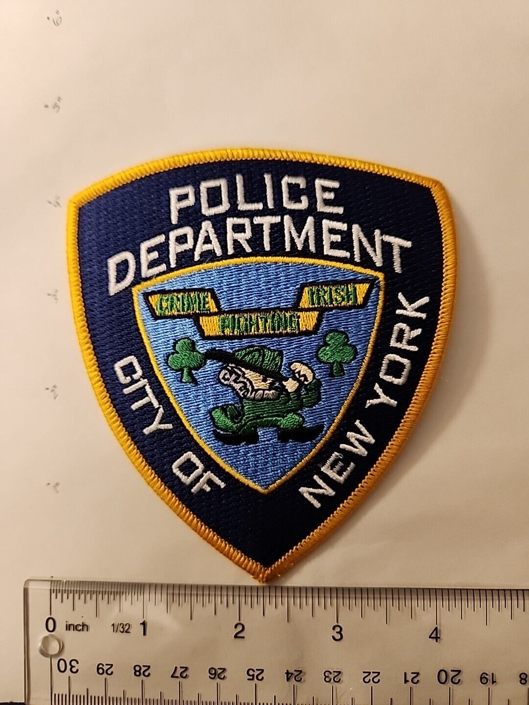 NYPD Vintage Official New York City Police Department Crime Fighting Irish