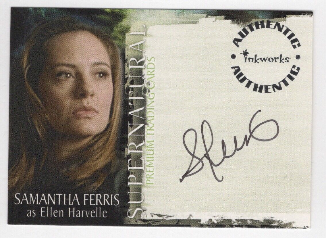 Samantha Ferris as Ellen Harvelle SUPERNATURAL Season 2 Autograph Card Auto #A11