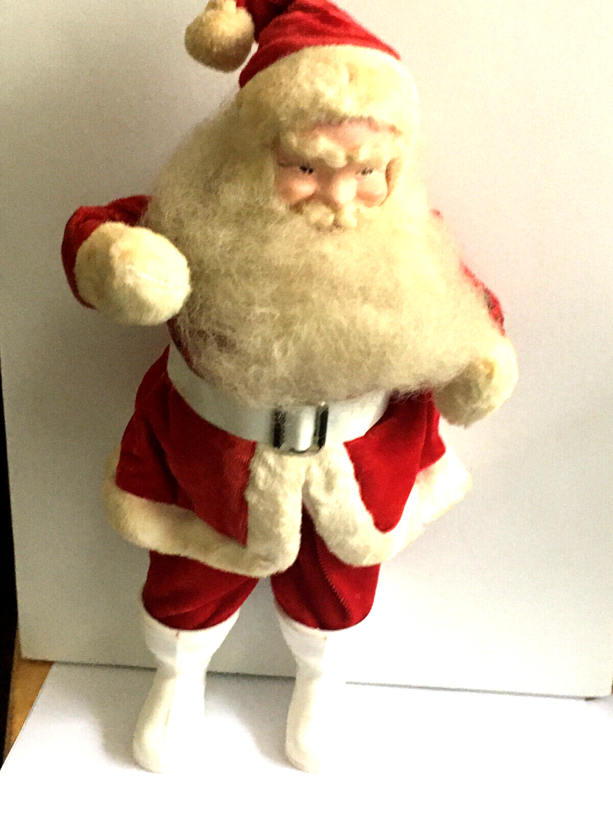 Vintage 1950’s Harold Gale Santa Claus Store Display Plush Figure 14\