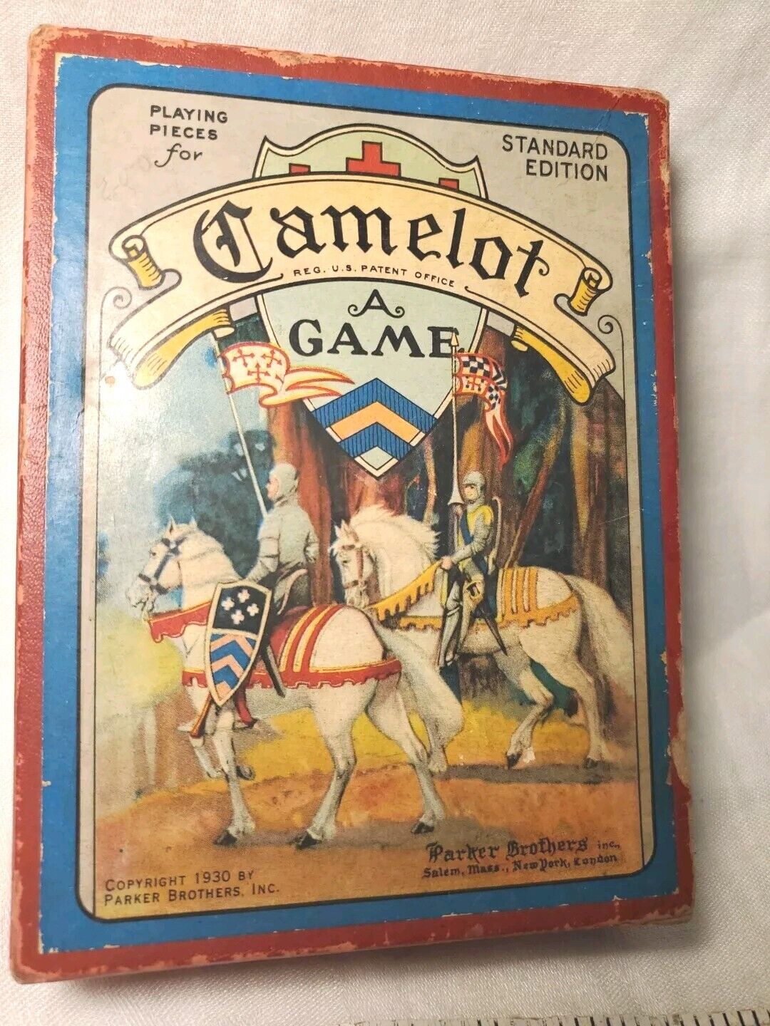 1930s CAMELOT Board Game Pieces PARKER BROTHERS Vintage