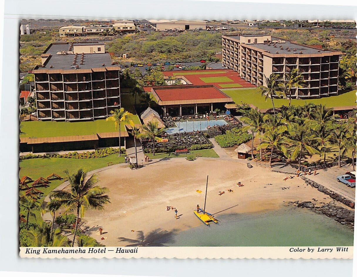 Postcard Aerial View of King Kamehameha Hotel Hawaii USA