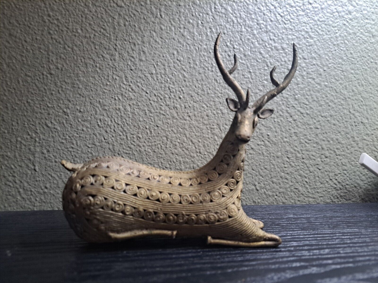 Vintage Dhokra Brass Deer / Antelope,   Metal Folk Art Animals RARE