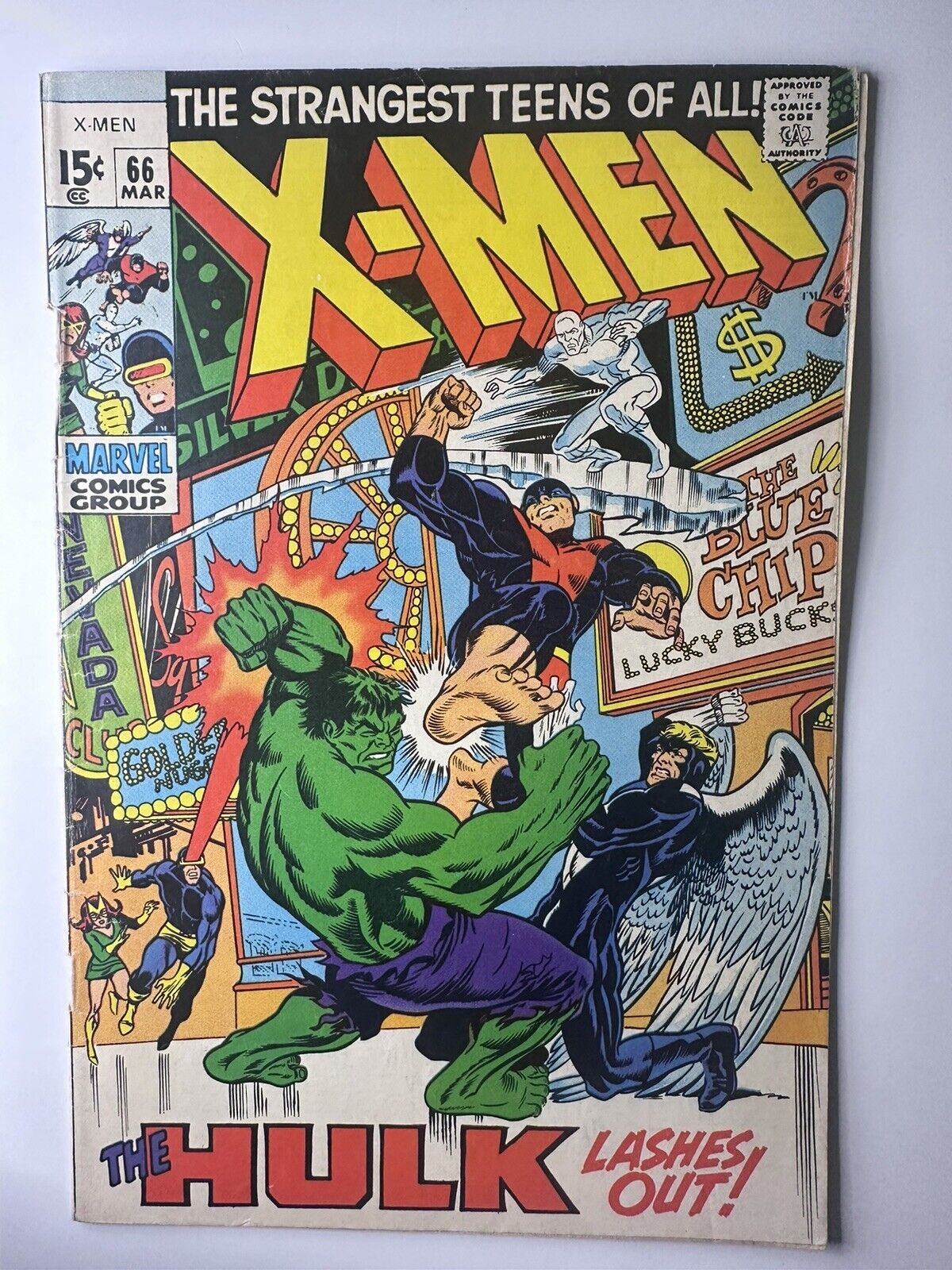 X-Men #66 Marvel 1970 LAST ISSUE OF ORIGINAL XMEN Raw