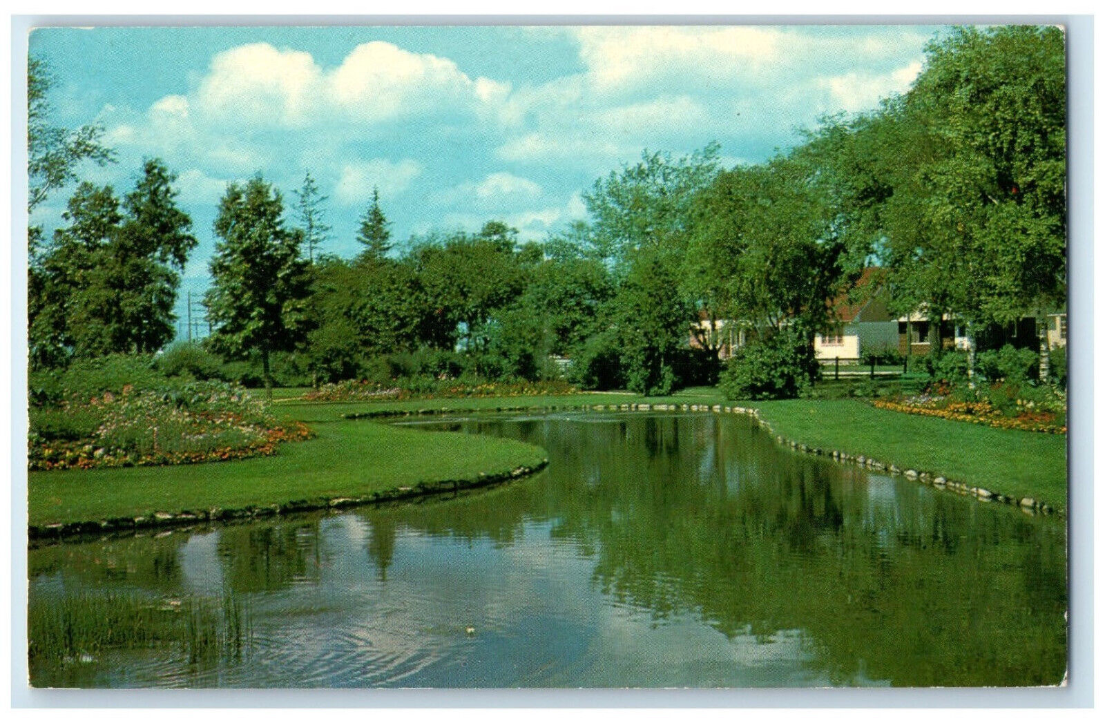 c1950's King Edward Park Winnipeg Manitoba Canada Unposted Postcard