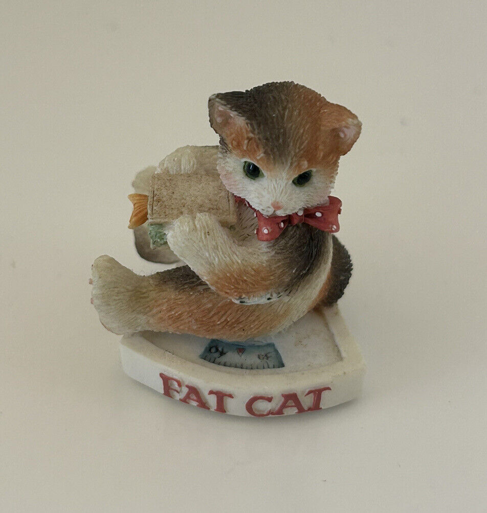 Priscilla Hillman “Fat Cat” Figurine 1996 Vintage